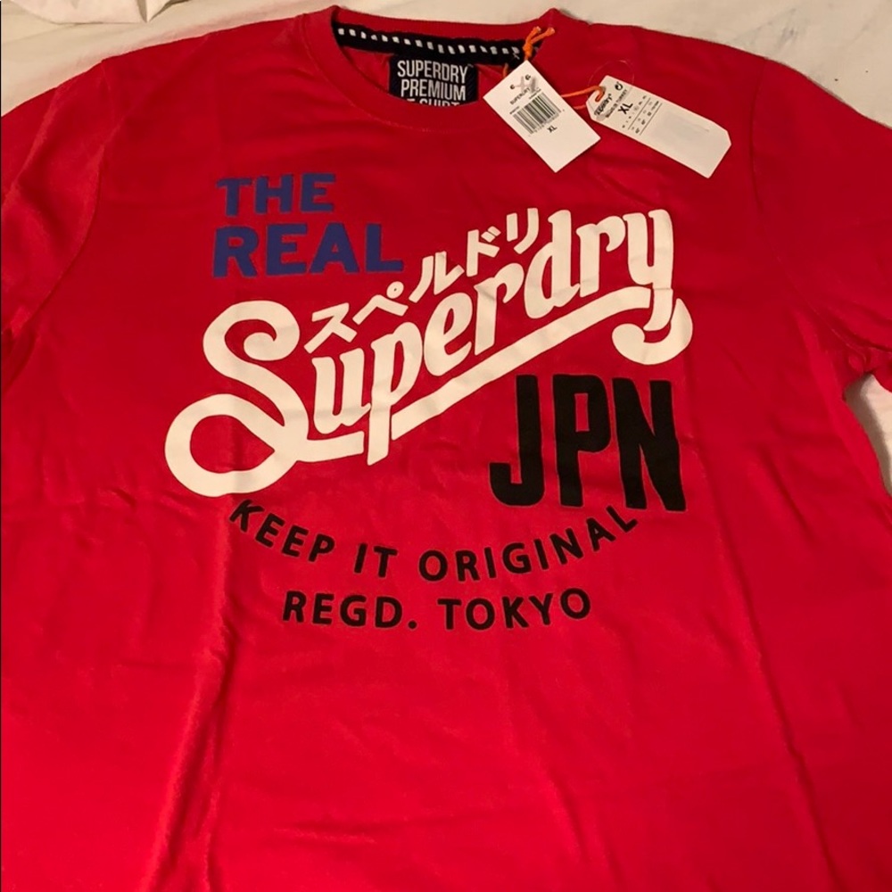 SuperDry men’s XL red t-shirt